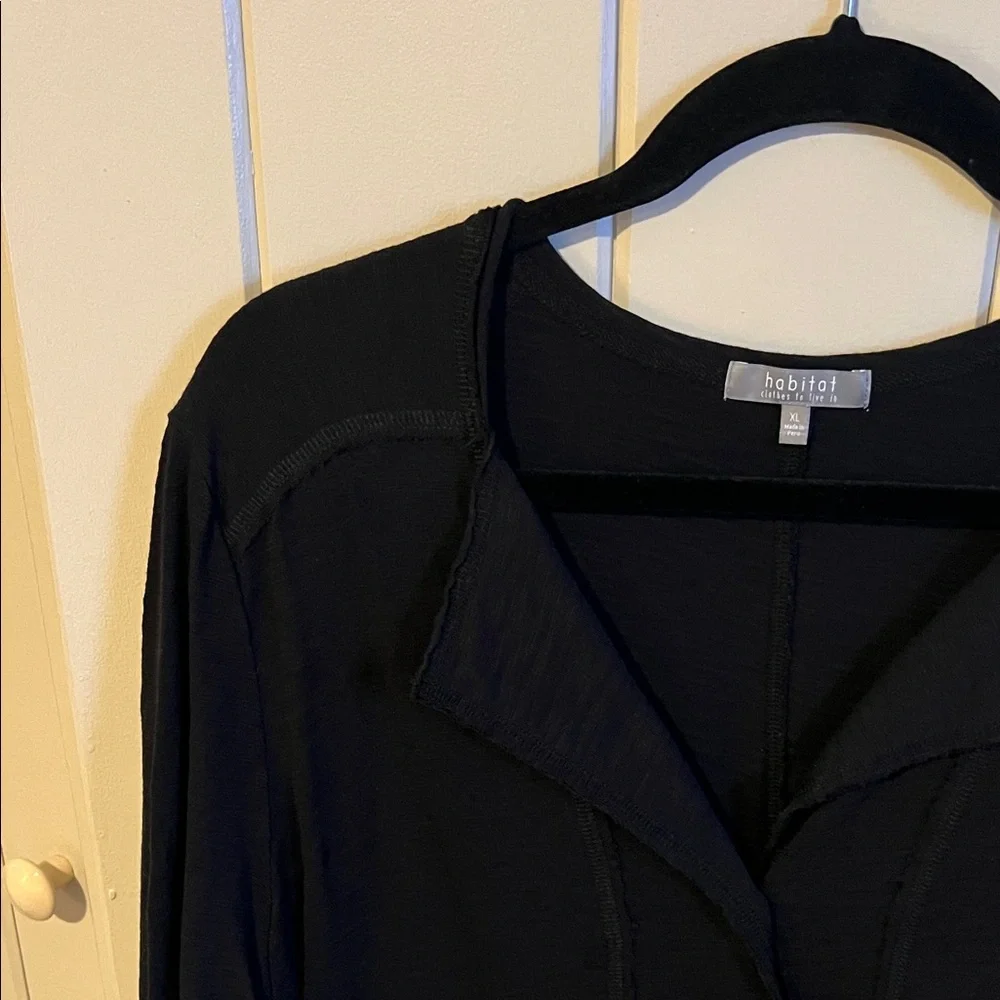 Habitat Women's Elegant Black Button-Down Shirt - Picture 6 of 6